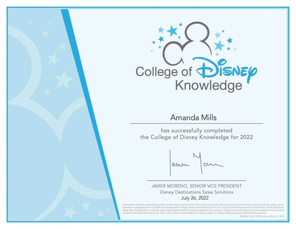 College of Disney Knowledge